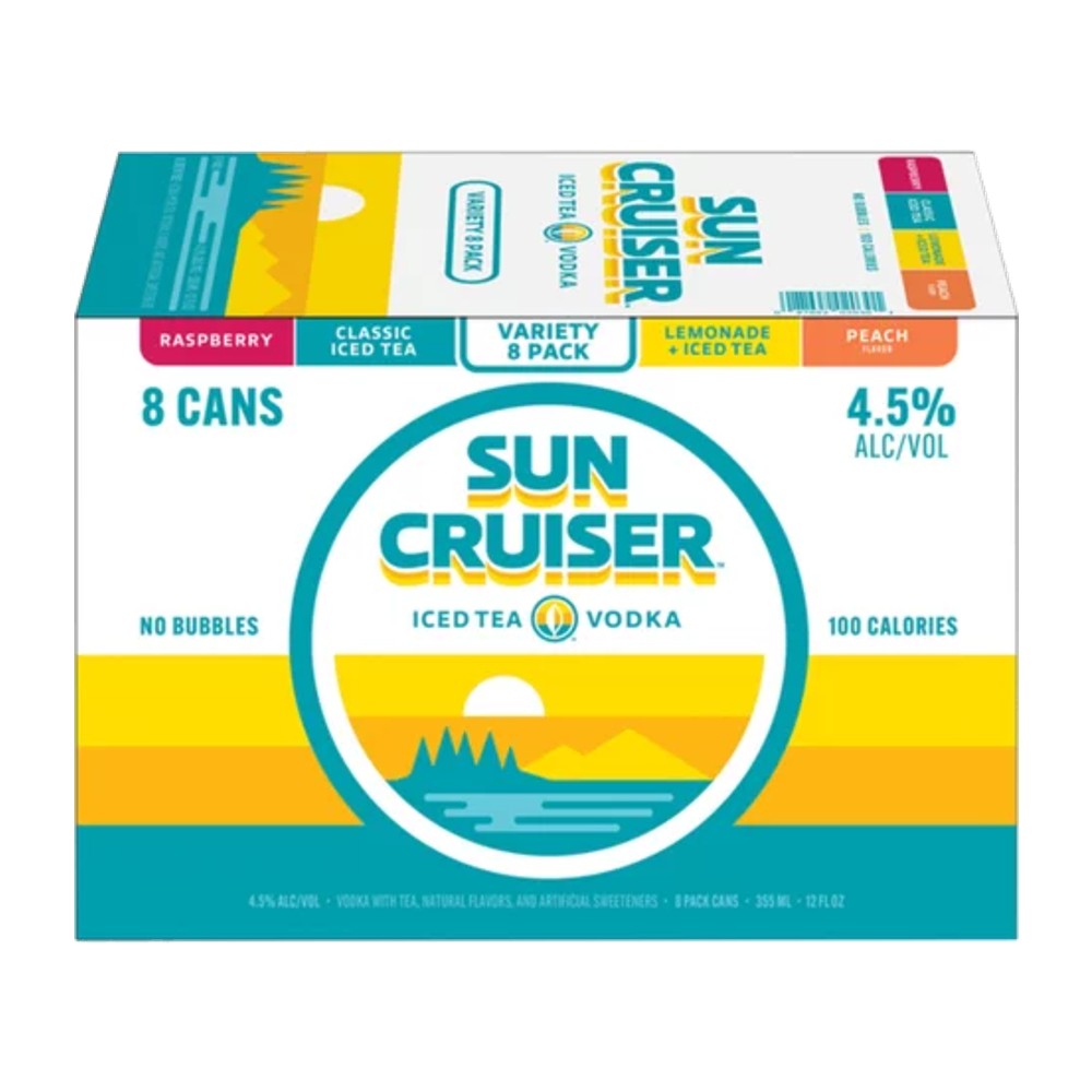 Sun Cruiser Iced Tea Vodka Variety Pack (8x355ml)