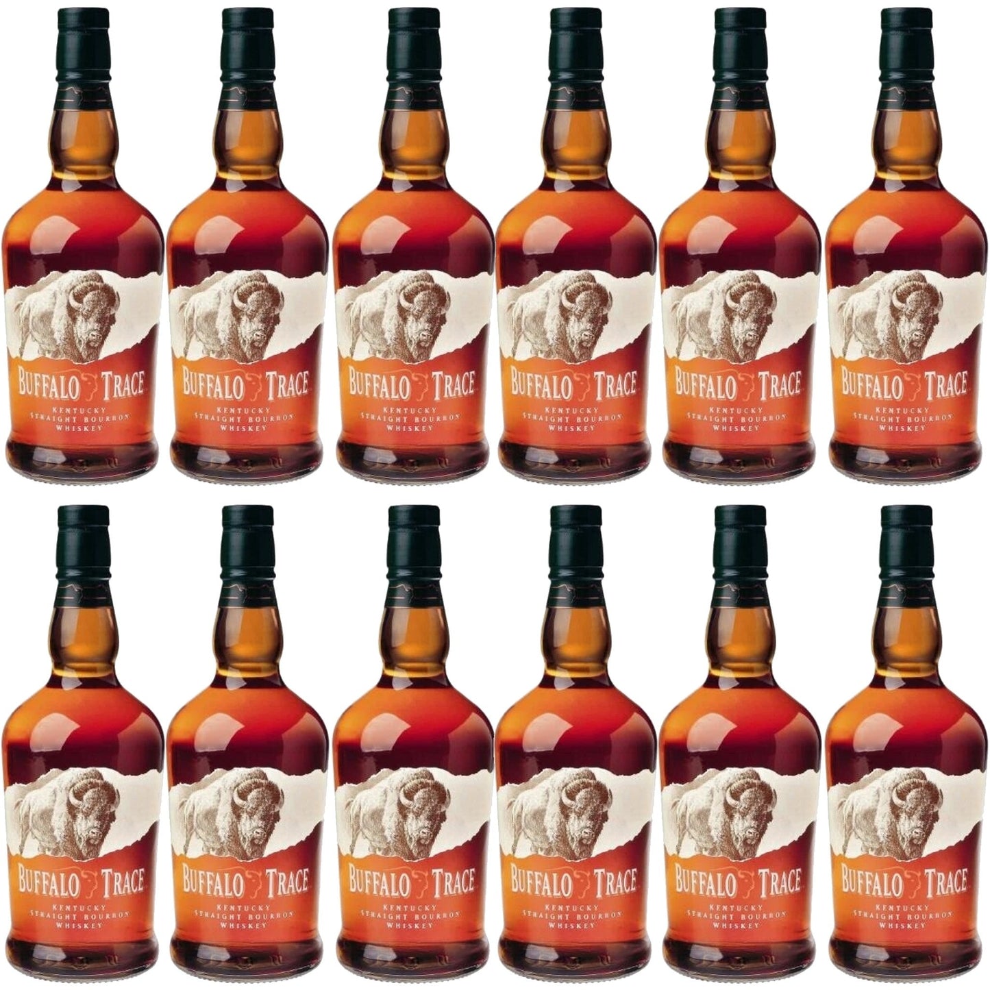 Buffalo Trace Kentucky Straight Bourbon Whiskey Case Bundle (12 Bottles) (750ml)