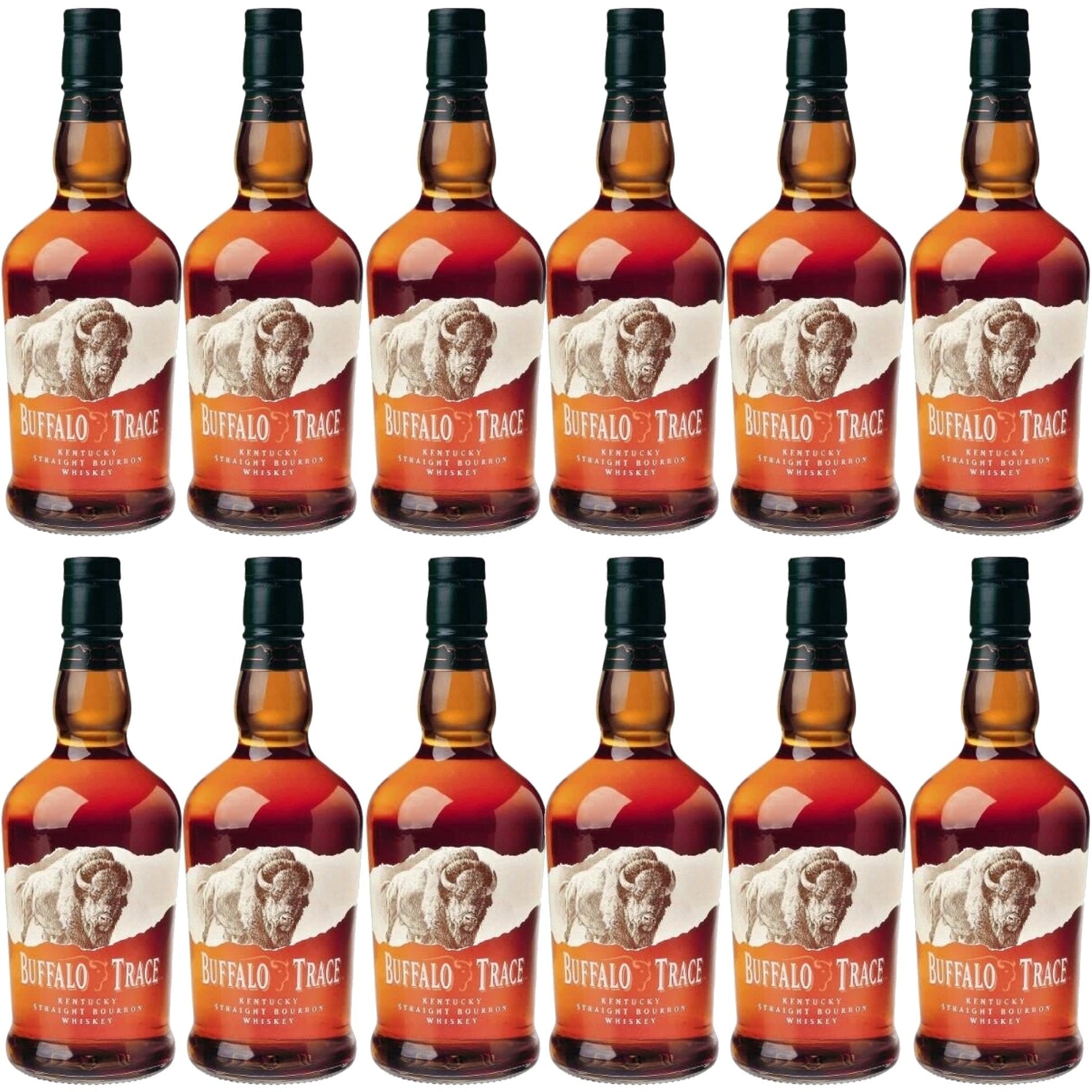 Buffalo Trace Kentucky Straight Bourbon Whiskey Case Bundle (12 Bottles) (750ml)