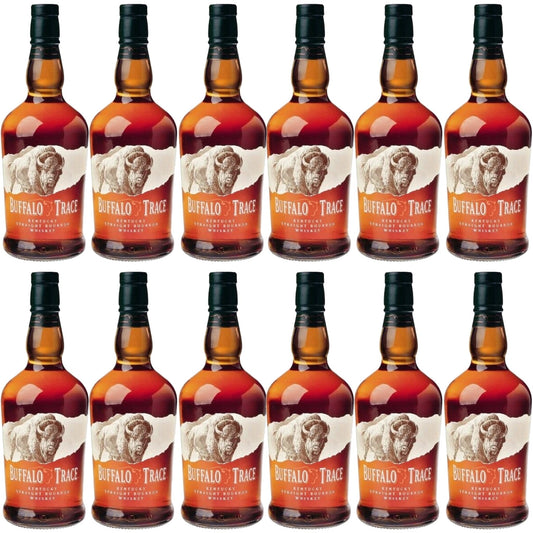 Buffalo Trace Kentucky Straight Bourbon Whiskey Case Bundle (12 Bottles) (750ml)