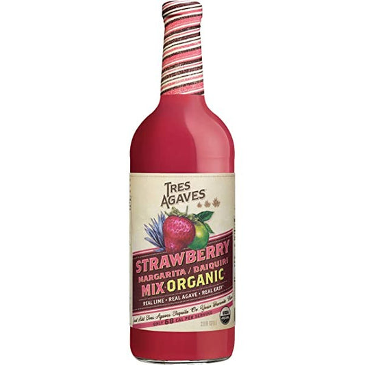 Tres Agaves Organic Strawberry Margarita Mix 1L