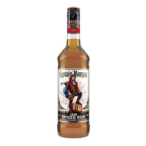 Captain Morgan 100 Proof Spiced Rum 750ml