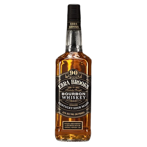 Ezra Brooks 90 Proof Sour Mash Bourbon Whiskey (750ml)