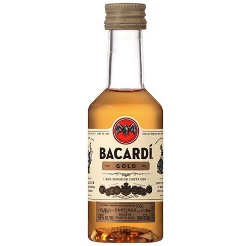 Bacardi Gold Rum shots 10x50ml