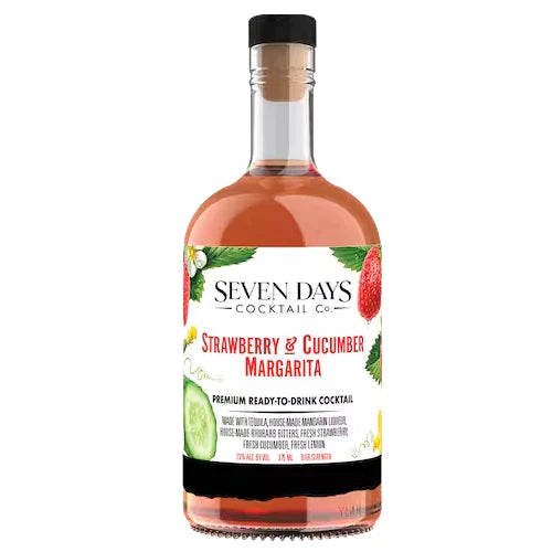 Seven Days Cocktail Strawberry & Cucumber Margarita Cocktail (375ml) 