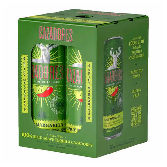 Cazadores Spicy Margarita Blanco Tequila & Sparkling Water (4pk)