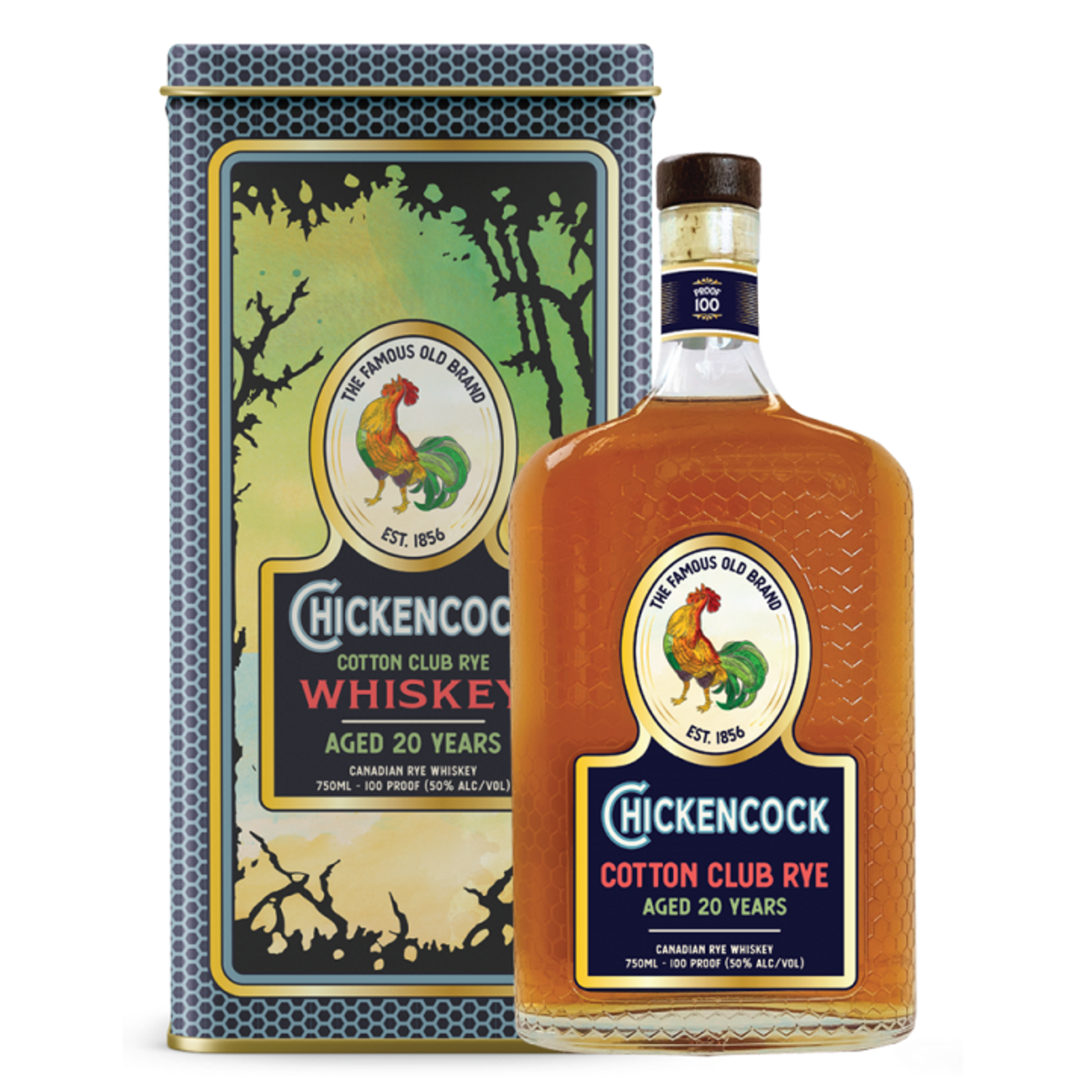 Chicken Cock Cotton Club Rye Whiskey - Aged 20 Years (750ml)