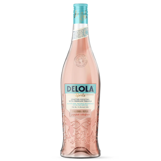 Delola Spritz Paloma Rosa Grapefruit + Elderflower Cocktail with Tequila by Jennifer Lopez (750ml)