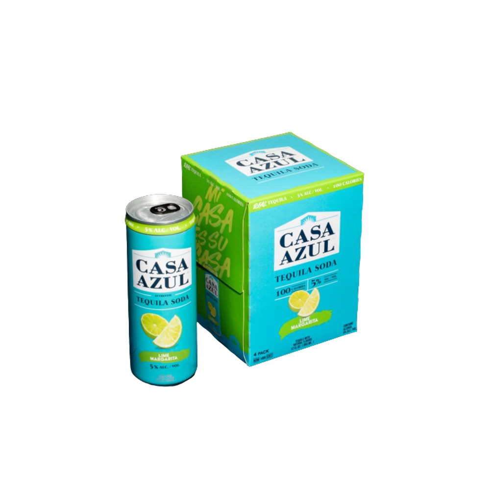 Casa Azul Lime Margarita Tequila Soda (4pk)