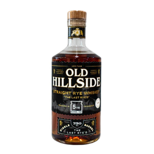 Old Hillside Straight Rye Whiskey "The Last Rye'd" 5 Year Barrel Age (750ml)