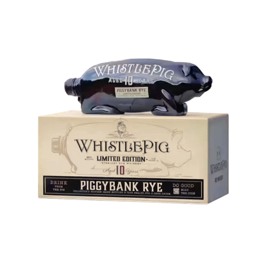 WhistlePig PiggyBank 10 Years Straight Rye Whiskey (1L) 