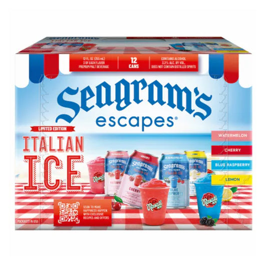 Seagram's Escapes Italian Ice Hard Seltzer Variety Pack (12pk)