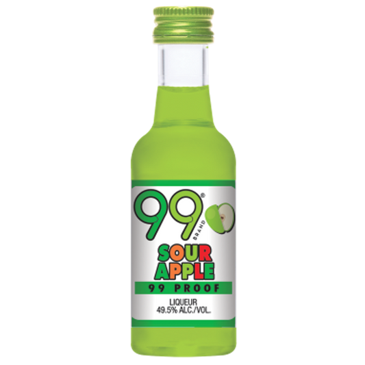 99 Brand Sour Apple Liqueur (12x50ml)