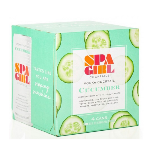 Spa Girl Cocktails Cucumber Vodka (4pk)