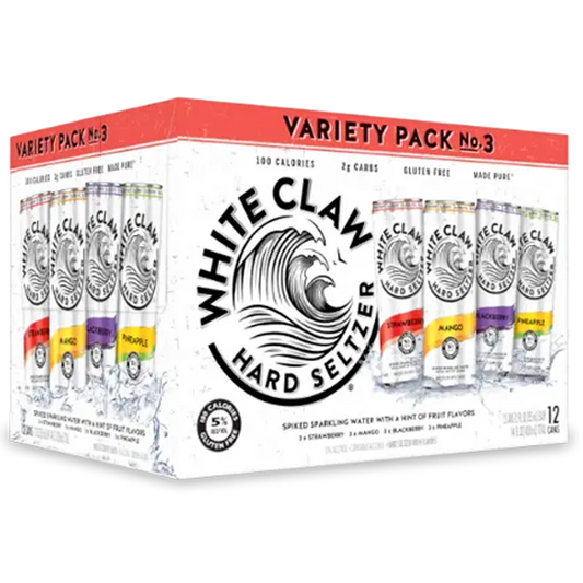 White Claw Variety Pack No.3 Hard Seltzer (12pk)