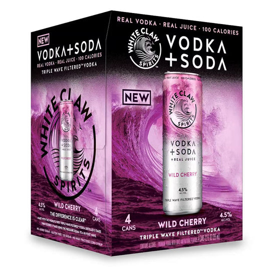 White Claw Vodka + Soda Wild Cherry (4pk)